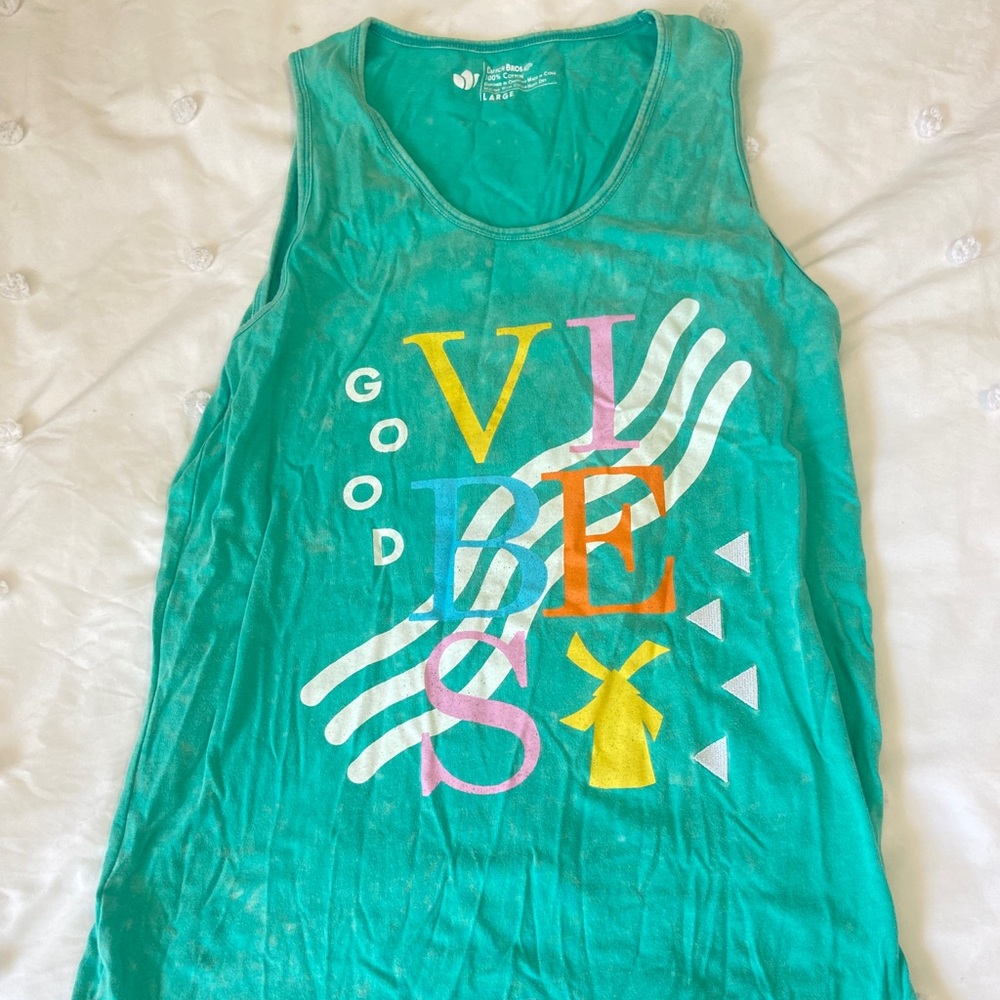 Dutch Bros “good vibes” graphic tank